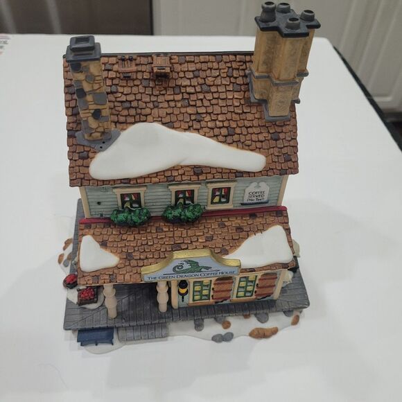 Dept 56 New England Village - Green Dragon Coffee House 56678 Retired No Box - Picture 2 of 10